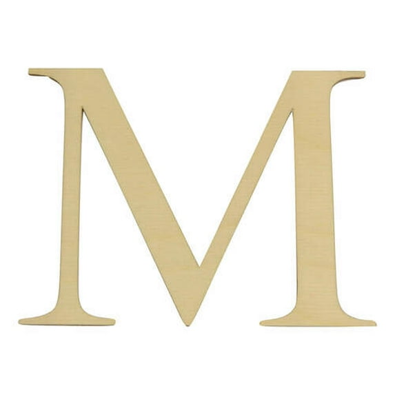 Package of 1, 18 Inch X 1/2" Baltic Birchmu Greek Letter For Art & Craft Project, Made in USA