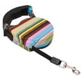 thumbnail image 4 of Retractable Dog Lead Training Leash with One Button Lock ON/OFF Comfortable Ergonomic Handle for Small to Large dogs (Colorful Wave Strip), 4 of 4