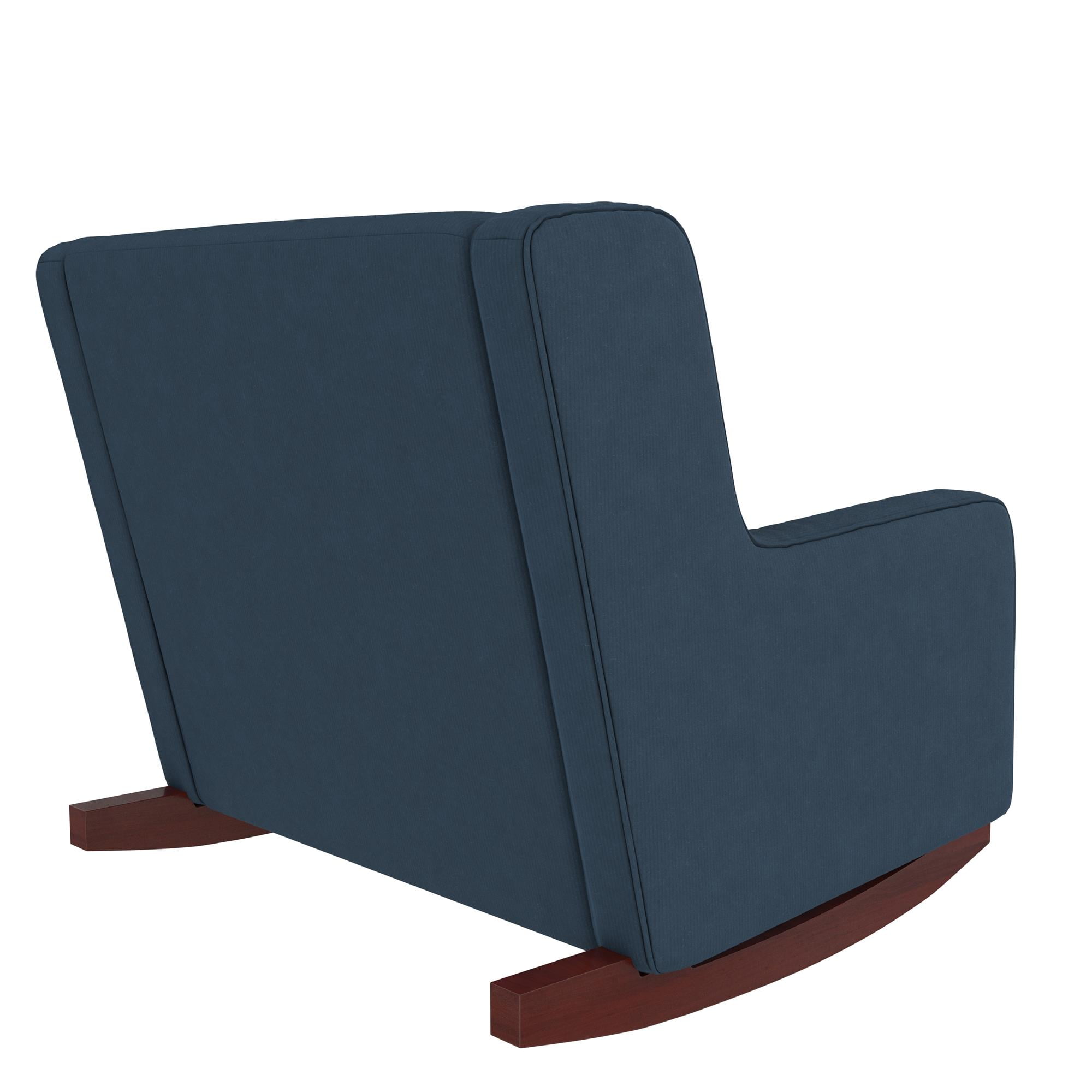Baby Relax Hadley Upholstered Double Rocker Chair Blue Velvet
