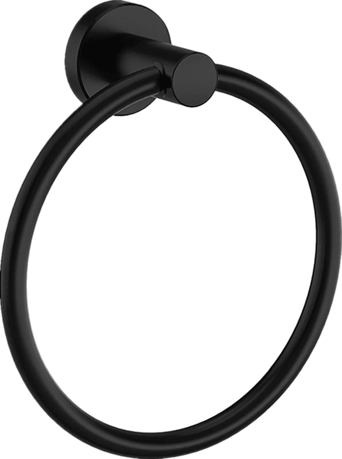 Matte Black Towel Ring for Bathroom, SUS304 Stainless Steel Hand Towel
