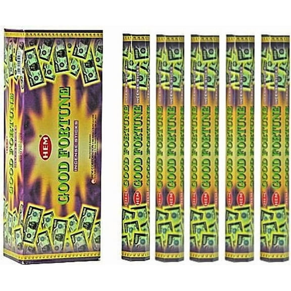 Hem Good Fortune 100 Incense Sticks (5 X 20 Stick Packs)