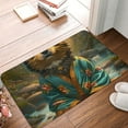 thumbnail image 4 of Rateoe Creekside Meditating Puppy Pattern Flannel Door Mat Indoor Outdoor Entrance, Waterproof All-Weather Doormat,Fade Resistant, Low Profile Entryway Mat 16x24in, 4 of 7