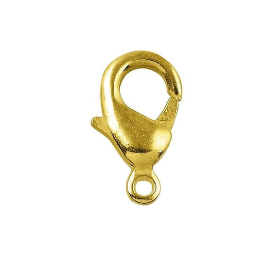 FG-114-9MM 18K Gold Overlay Lobster Or Fish Hook Clasp