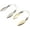 Willow Gold, variant on Harmony Fishing Twin Blade Slip-On Spinner Blades for Fishing Lures/jigs 6 Pack Willow Silver