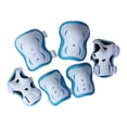 thumbnail image 2 of maskred Luminous Kid Skating Safety Protective Gear Pad Wrist Elbow Knee Sky Blue 1Set, 2 of 6