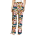 thumbnail image 3 of Daiia Retro Summer Stamp Women's Sleep Pant with Pockets and Drawstring,Pajama Pants-Large, 3 of 9