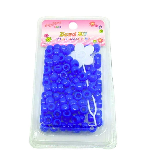 Deluxe Large Navy Blue Bead Kit: 50 Pack