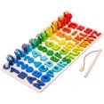 thumbnail image 1 of Wooden Number Puzzle Game Montessori Toys Toddlers Gift Fishing Game Math Toy WD.WDQZL Hogar, 1 of 1
