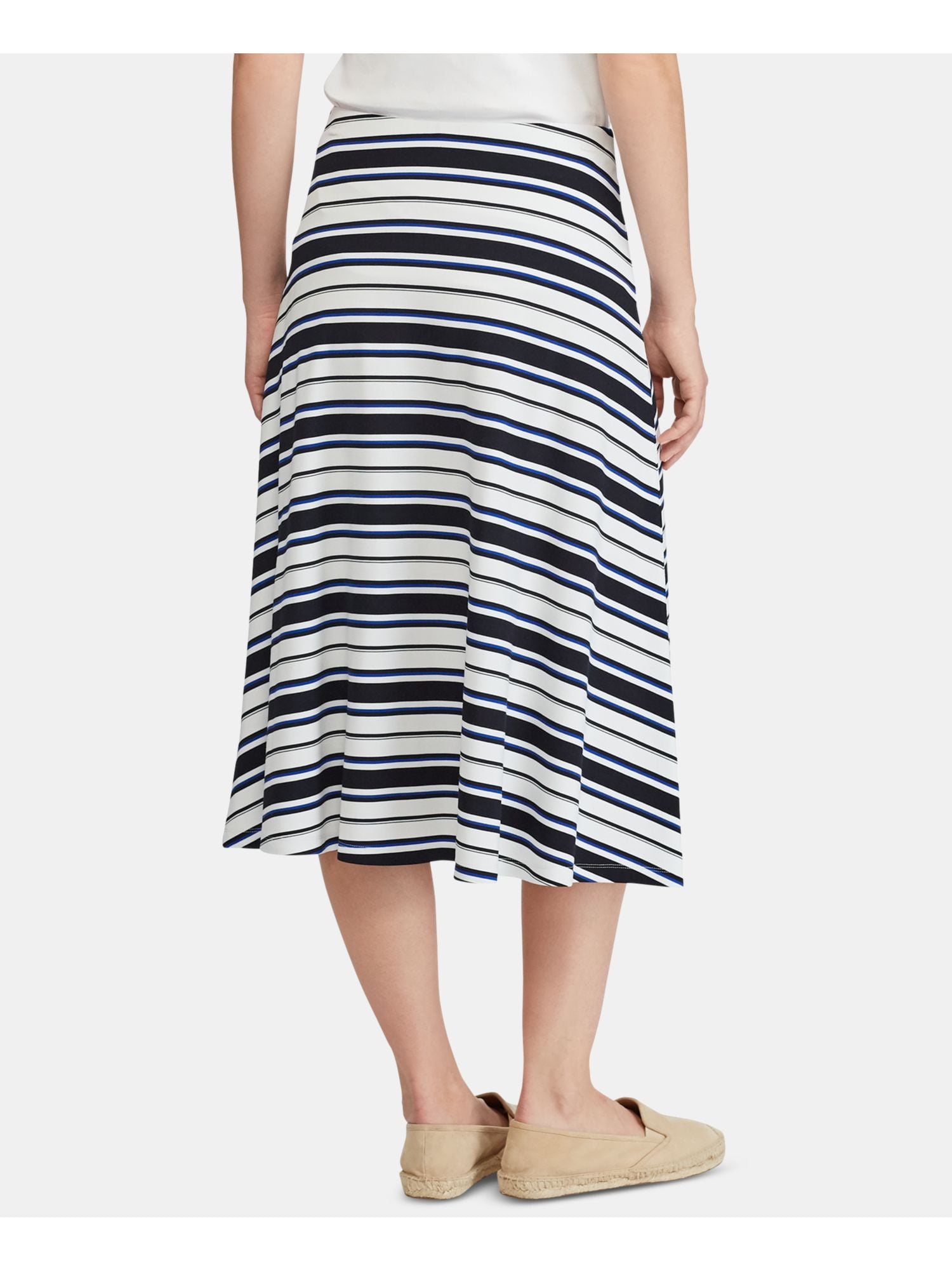 Lauren Ralph Lauren Womens Javonna Striped Pull On A-Line Skirt -  Walmart.com