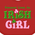 thumbnail image 4 of Inktastic Loves an Irish Girl Girls Baby Bib, 4 of 4