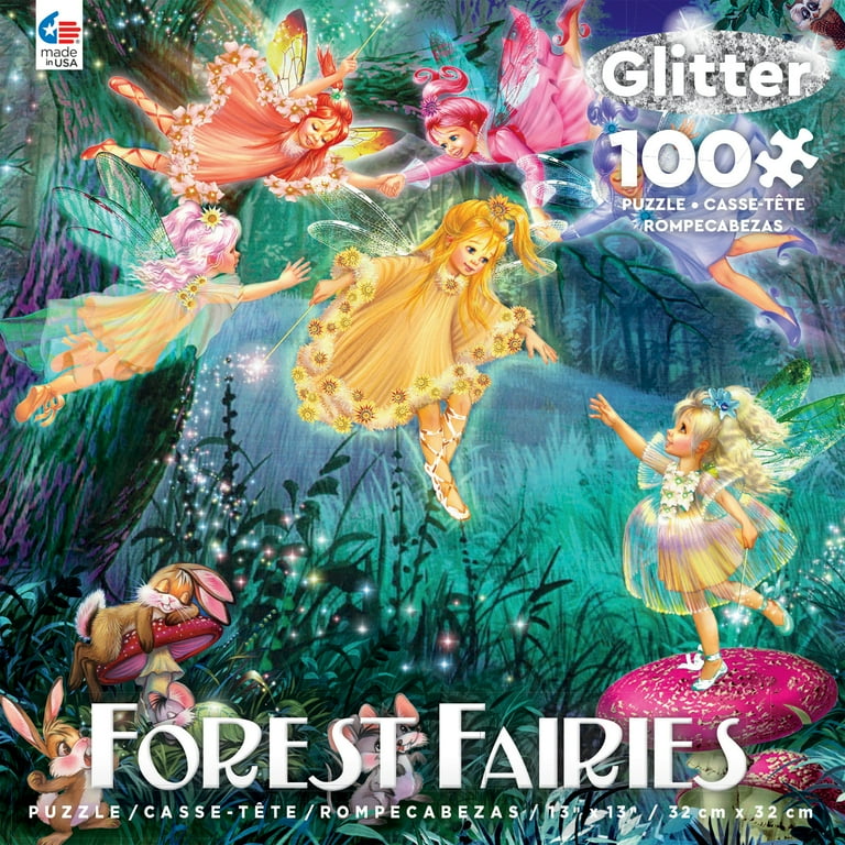 Ceaco - Forest Fairies Glitter - Fairy Ring of Six - 100 Piece