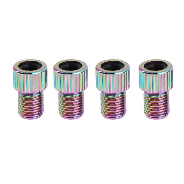 Accesorios para bicicletas Adaptador de válvula para bicicleta Presta a ruedas Schrader Convertidor de tubo de boquilla de gas 4 piezas Barbie Nuevos Originales