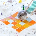 thumbnail image 1 of Cheers Pet Mat Plaid Style Reusable Breathable Summer Hamster Mat Ice Pad for Chinchilla, 1 of 2