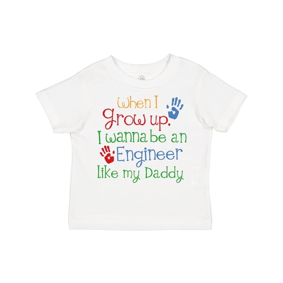 Inktastic Engineer like Daddy Boys or Girls Toddler T-Shirt