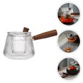 thumbnail image 2 of 1pc Household Water Kettle Glass Teapot Tea Steamer Milk Coffee Transparent Pot, 2 of 7