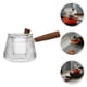 thumbnail image 4 of 1 unid Hogar Caldera Hervidor de Cristal Tetera Té Steamer Milk Coffee Transparente Pot, 4 of 6