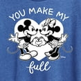 thumbnail image 3 of Disney - Mickey & Friends - Minnie & Mickey - You Make My Heart Full - Women's Short Sleeve Graphic T-Shirt, 3 of 5