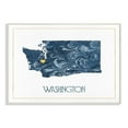 thumbnail image 4 of The Stupell Home Decor Wisconsin Minimal Blue Marbled Paper Silhouette Wall Plaque Art, 4 of 5