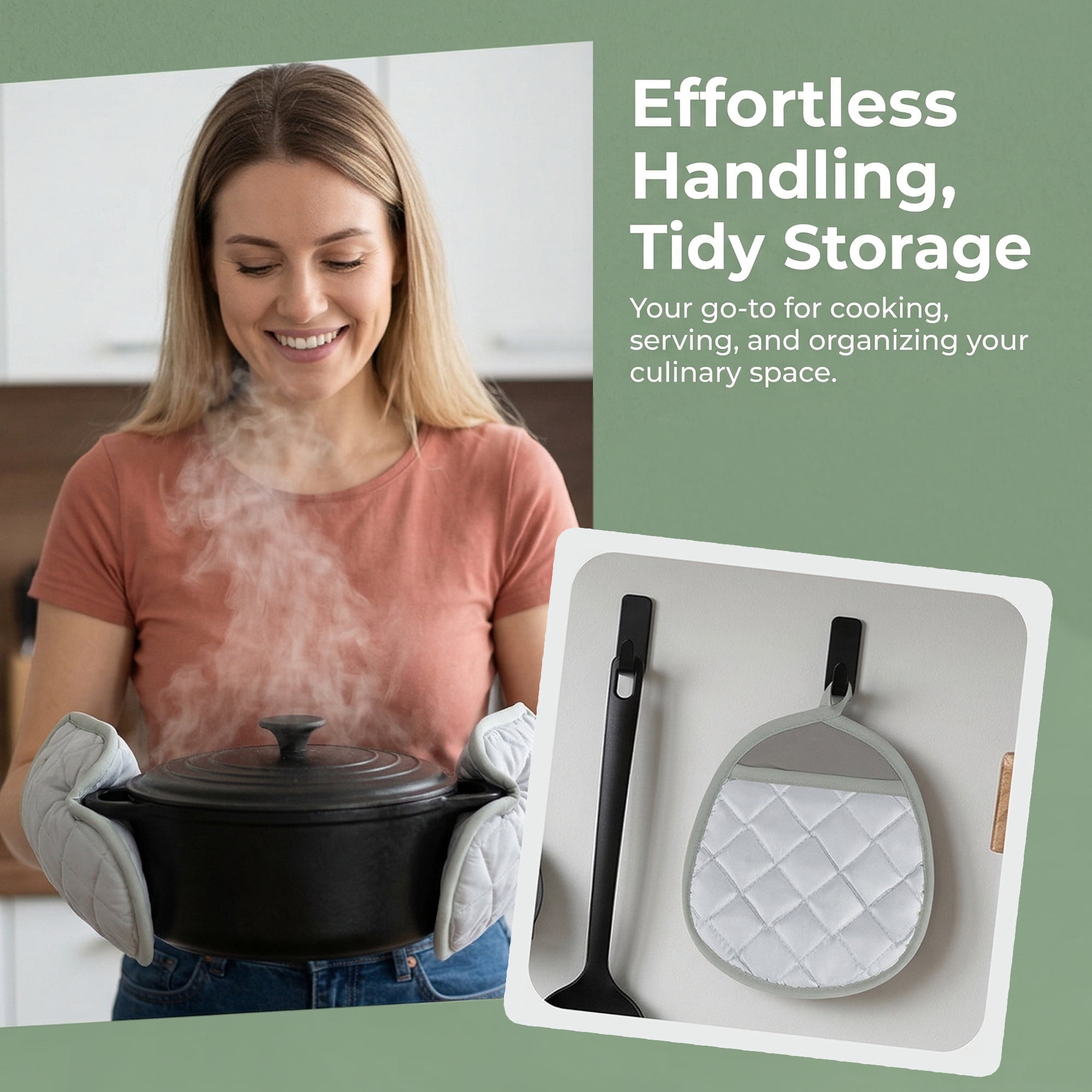 Unique Bargains 2Pcs Cotton Linen Pot Heat Resistant Trivets Hot Pads Gray 4Pcs