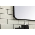 thumbnail image 5 of Soft corner metal rectangular mirror 24x40 inch in Black, 5 of 5