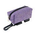 thumbnail image 4 of Soporte para Bolsa de Basura para Perros, Bolsa de Basura de Viaje, Bolsas de Basura, Estuche, Bolsa de Recogida, Dispensador de Bolsas para Excrement Cremallera simple violeta, 4 of 10