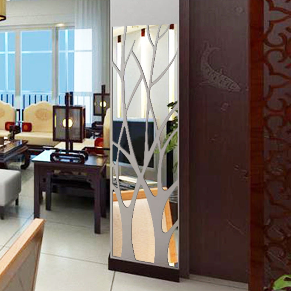 3D Mirror Sun Wall Sticker Art Removable Acrylic Mural Decal Home Room DIY Decor