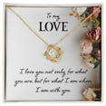 thumbnail image 3 of To My Love I Love You Not Only Infinity Knot Necklace Message Card, 3 of 7