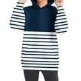 thumbnail image 5 of Baby Girl Hoodie Crewneck Oversized Hooded Sweatshirt Kids Fashion Long Sleeve Pullover Tops 4-14 Years for Girls and Boys Shirt For Baby Navy 4T, 5 of 6