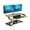 Black/Maple, variant on VERSADESK PowerPro™ Elite Electric Standing Desk Converter - App Controlled, USB Charging, LED Lights & Height Adjustable | 40"x24" (Black)