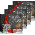 thumbnail image 2 of SKYSONIC Christmas Gnome Snowflake Washcloths Set of 4, Highly Absorbent Soft Cotton Fingertip Towels for Bathroom, Kitchen, Gym, Spa, Home Decor, 12 x 12 Inch, 2 of 7
