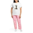 thumbnail image 4 of CafePress - You Looking At Me? Giraffe Pajamas - Women's Short Sleeve Print T-Shirt and Pants Light Cotton Pajama Set, 4 of 7