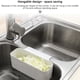 thumbnail image 3 of Moyic Escurridor de fregadero de cocina, estante de almacenamiento de basura, escurridor colgante, herramienta de filtro para de agua de Cocina y Comedor tipo largo, 3 of 6