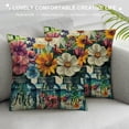 thumbnail image 3 of PHYHOO  Spring Pillow Covers  Flowers Floral Throw Pillowcase Spring is Here Home Sofa Bedroom Living Room Holiday Cushion Case Farmhouse Decorations, 3 of 5