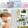 thumbnail image 4 of Kainsy Toddler Nap Mat, Personalized Name Tractor Series Nap Mats for Daycare Preschool Kindergarten Sleeping Bag for Kids Boys Nap Mat with Removable Pillow and Soft Blanket Watercolor, 4 of 9