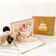 thumbnail image 2 of Kesote 3D Pop Up Card 3x Birthday Card with Envelope Labels (3 Shapes), 2 of 5