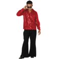thumbnail image 1 of RG Costumes 85177-R Plus Size Disco Inferno 70s Sequin Costume - Red, 1 of 1