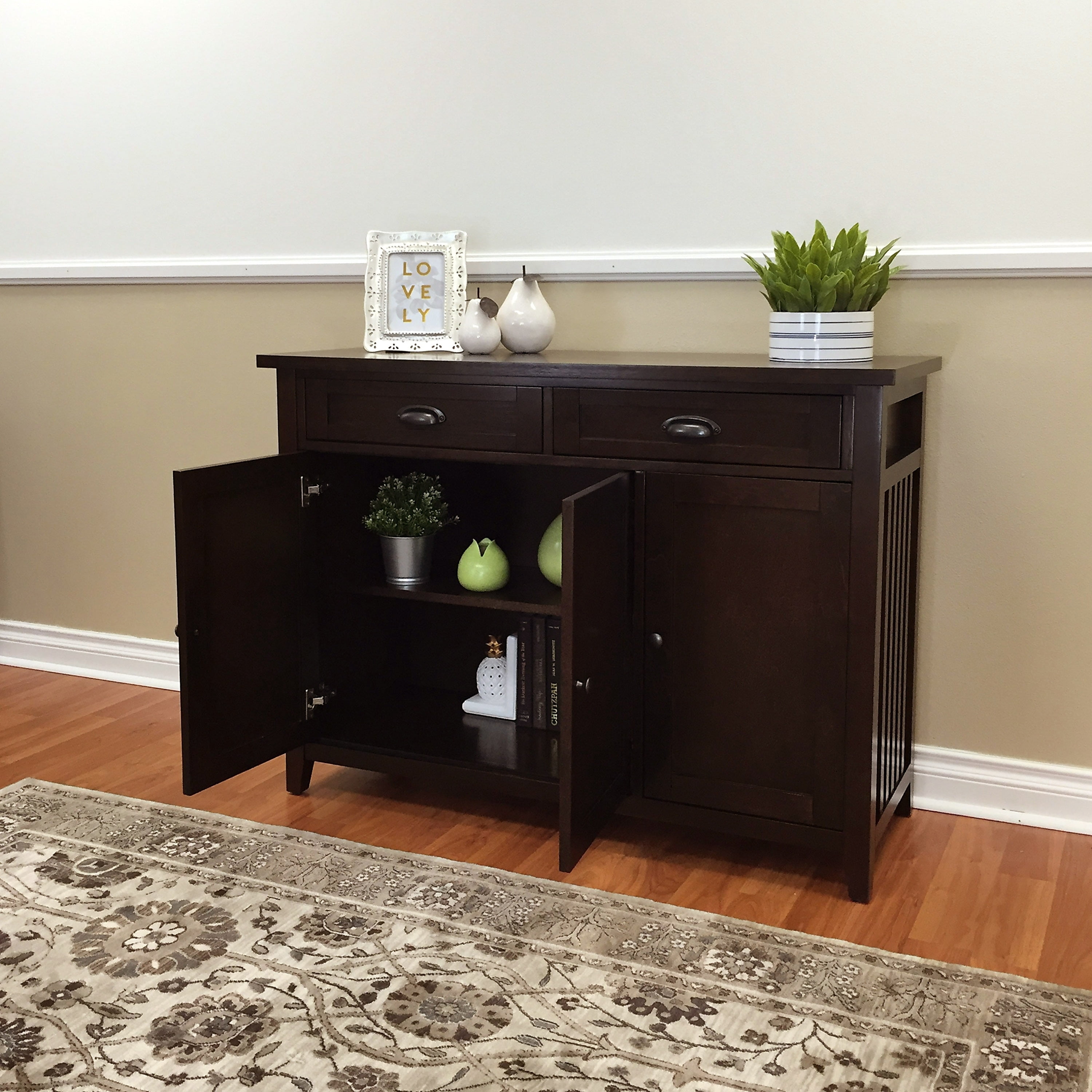 DonnieAnn Brookdale Dark Walnut 3Door Buffet / Sideboard