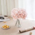 thumbnail image 5 of Exoment Cabezas De Hortensias De Seda Con Tallos De Flores Artificiales De Color Rosa Bebé, Centro De Mesa De Boda, Decoración Del Hogar, Fiesta, Baby Shower (Rosa Bebé 10), 5 of 5