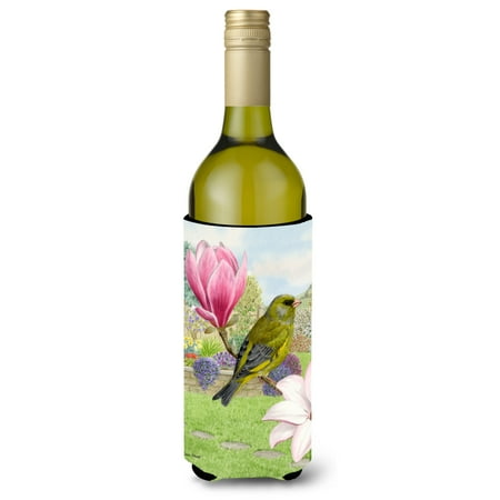 

Carolines Treasures ASA2145LITERK European Greenfinch Wine Bottle Beverage Insulator Hugger Wine Bottle multicolor