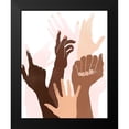 thumbnail image 2 of Vess, June Erica 12x14 Black Modern Framed Museum Art Print Titled - Reach and Rise II, 2 of 5