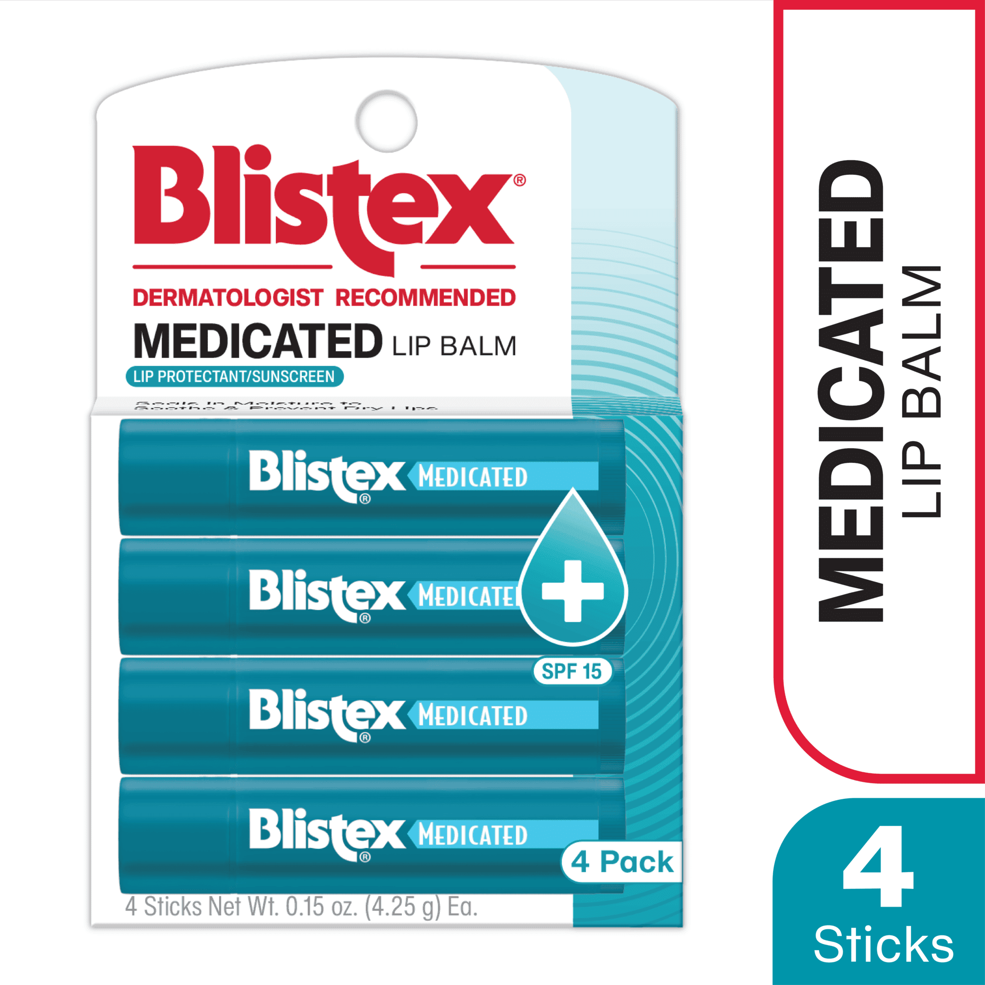 (2 pack) Blistex Medicated Balm 4pk 0.15oz