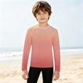 thumbnail image 2 of JAJAHO Girls Boys Rash Guard Swim Shirt For Kids 3-14Y Raglan Long Sleeve Sun Protection Shirts Athletic Rashguard, 2 of 6