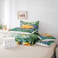 thumbnail image 6 of Homewish Cute Cartoon Fox 7-Piece Bedding Comforter Set,Purple Flower Lavender King Bedding Sets,Rustic Floral Bed Sheets For Girls Boys,Ultra Soft Home Decor Reversible, 6 of 8