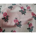 thumbnail image 4 of oneOone Silk Tabby Fabric Leaves & Floral Block Print Sewing Fabric BTY 42 Inch Wide, 4 of 5