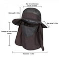 thumbnail image 4 of Best Sale!Outdoor Sport Hiking Visor Hat UV Protection Face Neck Cover Sun Protcet Cap, 4 of 6