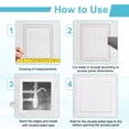 thumbnail image 4 of Uxcell Drywall Access Panel 9x9 Inch, Aluminum Frame Wall Hole Cover Plumbing Access Doors with Click Open/Close Mechanism for Wall Ceiling, White, 4 of 7