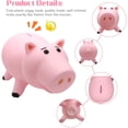 thumbnail image 4 of Hamm Piggy Bank Cute Pink Pig Money Box Caja de monedas de ahorro de plástico con paquete de color Money Bank Gran regalo de juguete para niños, niñas y niños Xemadio WRQX-431, 4 of 8