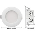 thumbnail image 7 of TORCHSTAR Ultra-Thin 4 Inch Recessed LED Downlight with J-Box, Dimmable Integrated Retrofit, 9W(65W Eqv.), 5000K Daylight, Pack of 4, 7 of 7
