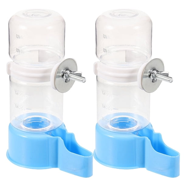 2 piezas dispensador de agua bebedero para pájaros accesorios para jaula de pájaros comedero para pájaros contenedor de agua de plástico