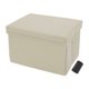 thumbnail image 1 of Bote de basura para automóvil Unique Bargains 1 Pc Bolsa de basura Bote de basura para el asiento del medio Cuero sintético beige 1 Pcs (L), 1 of 6